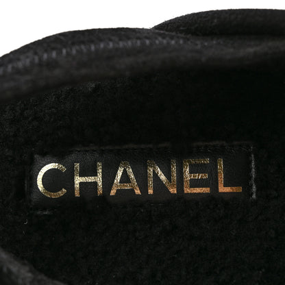 Chanel Suede Calfskin CC Slingback Loafers 39 Black 8 of 10