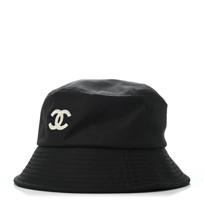 Chanel Cotton CC Bucket Hat M Black 1 of 7