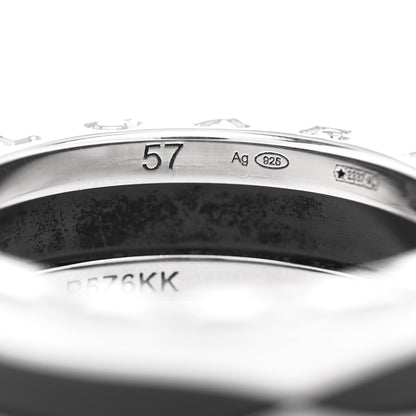 Bulgari Sterling Silver Ceramic Save The Children One-Band Ring 56 7.5 4 of 4
