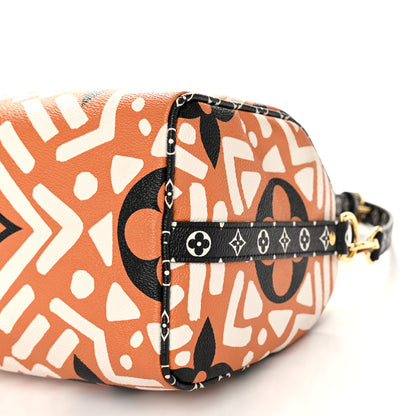 Louis Vuitton Monogram Giant Crafty Speedy Bandouliere 25 Creme Caramel 9 of 9
