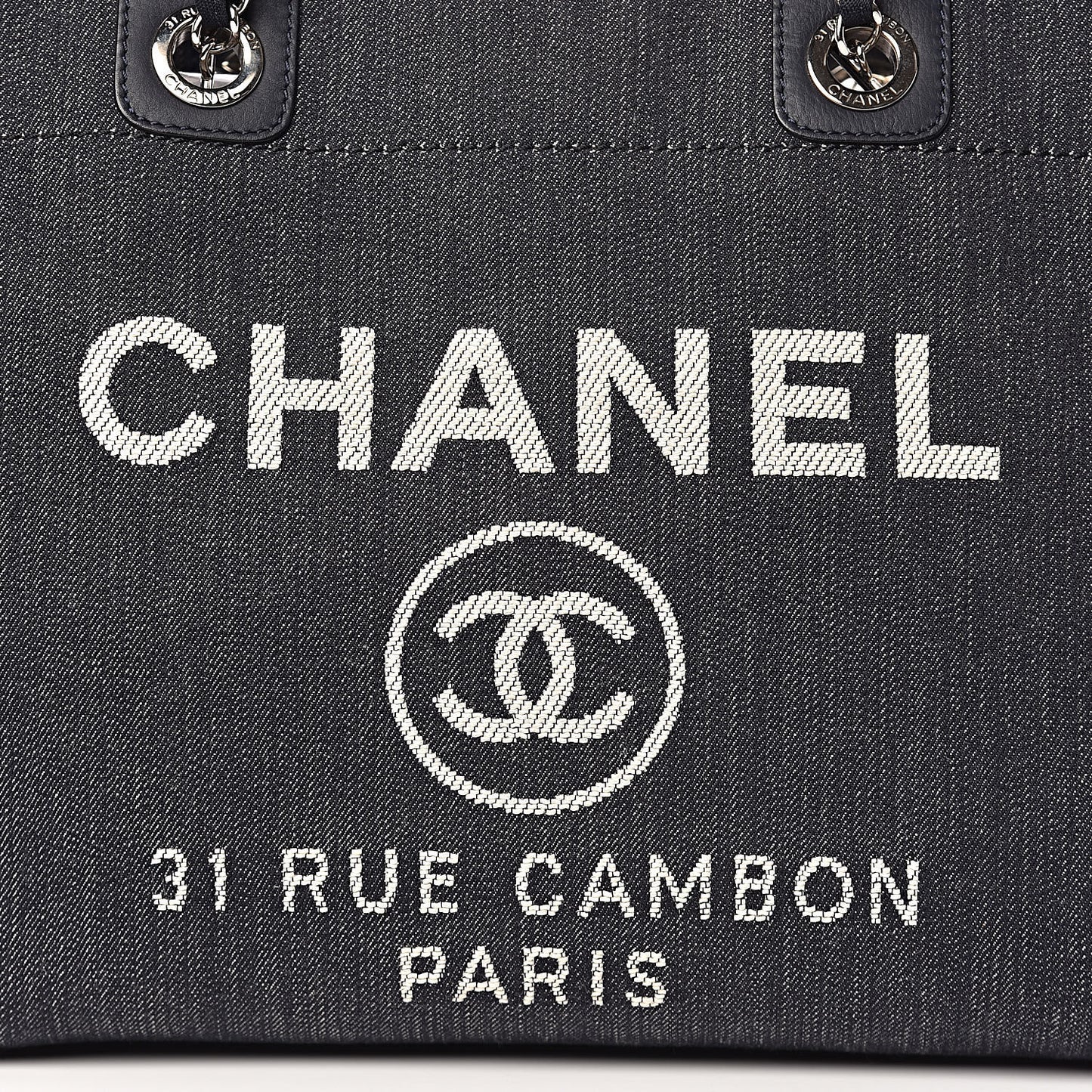 Denim Small Deauville Tote Dark Blue