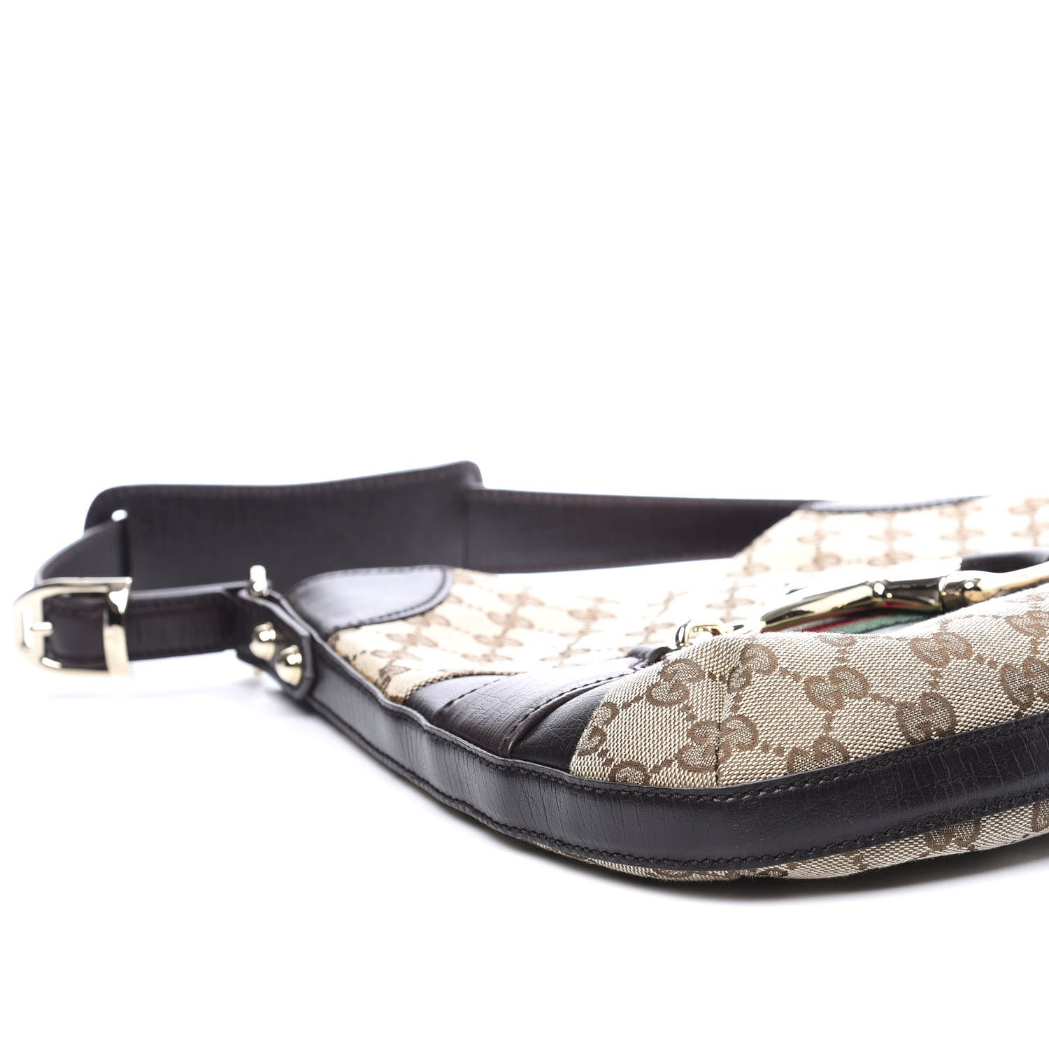 Gucci Monogram Hasler Hobo Dark Brown 5 of 10