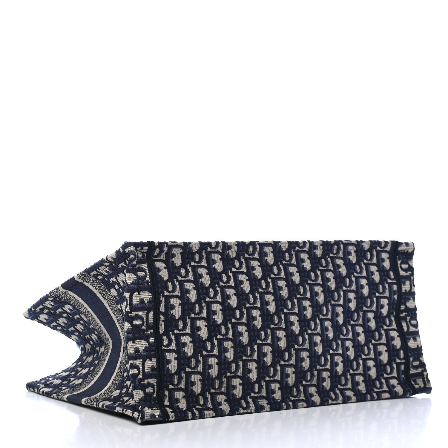 Christian Dior Oblique Medium Book Tote Blue Multicolor 4 of 10