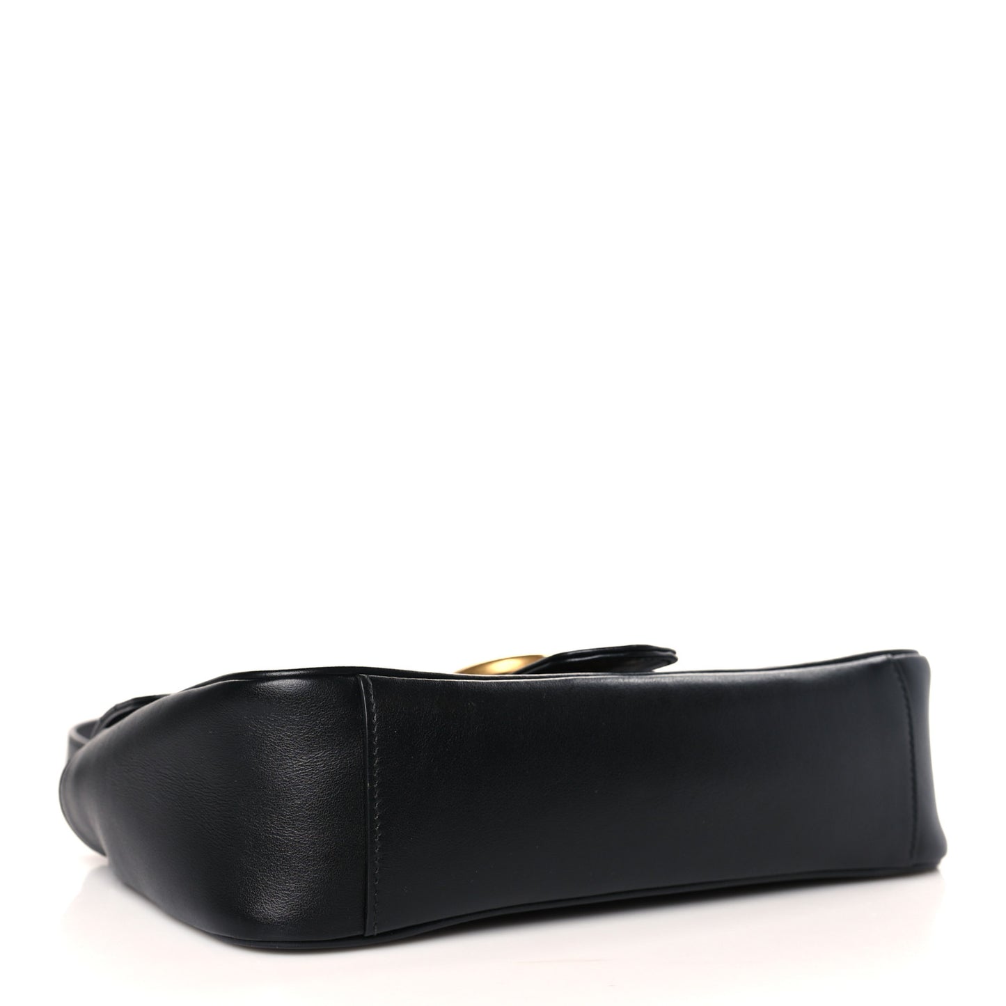 Calfskin Matelasse Small GG Marmont Shoulder Bag Black