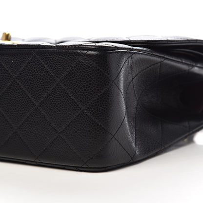 Chanel Caviar Quilted Jumbo Double Flap Black 9 of 11