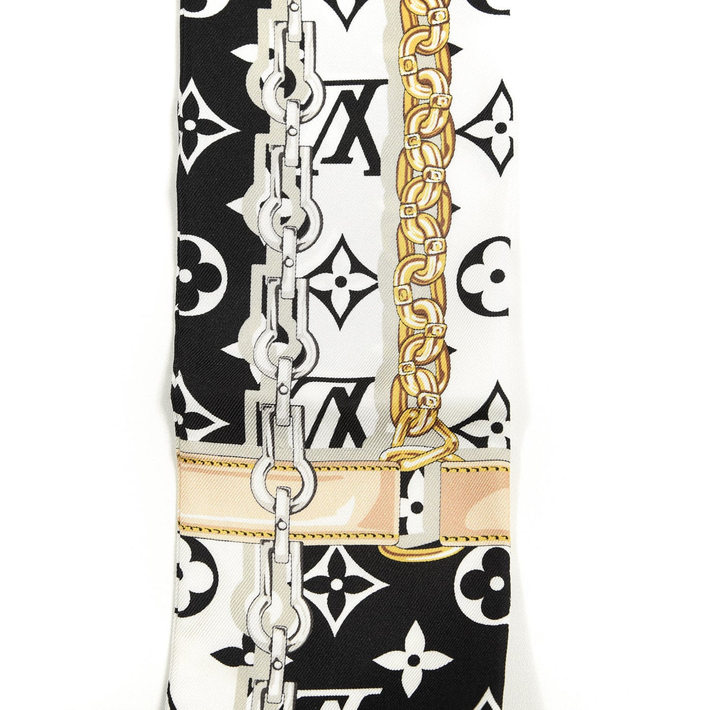 Silk Monogram Confidential Bandeau Black