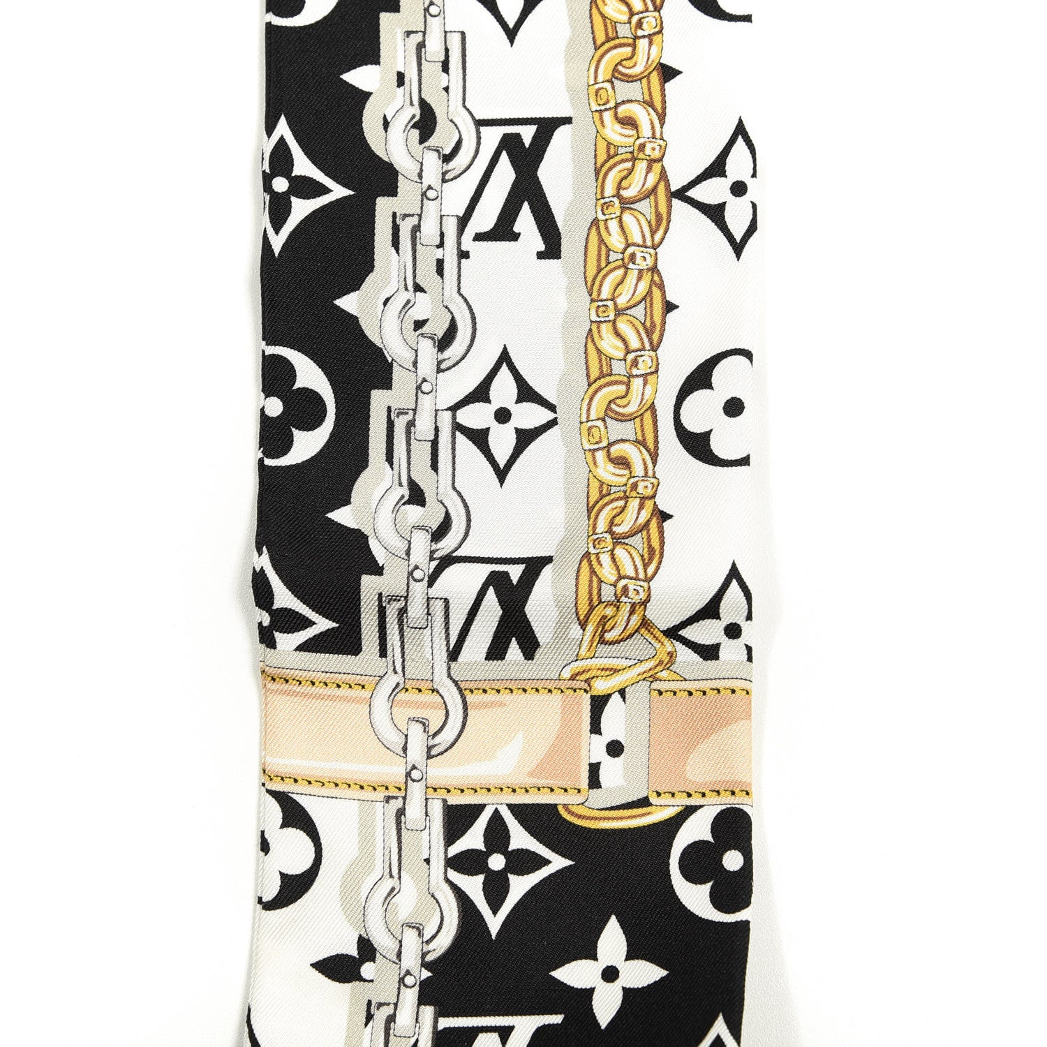 Louis Vuitton Silk Monogram Confidential Bandeau Black 5 of 6
