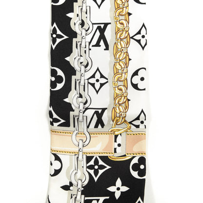 Louis Vuitton Silk Monogram Confidential Bandeau Black 5 of 6
