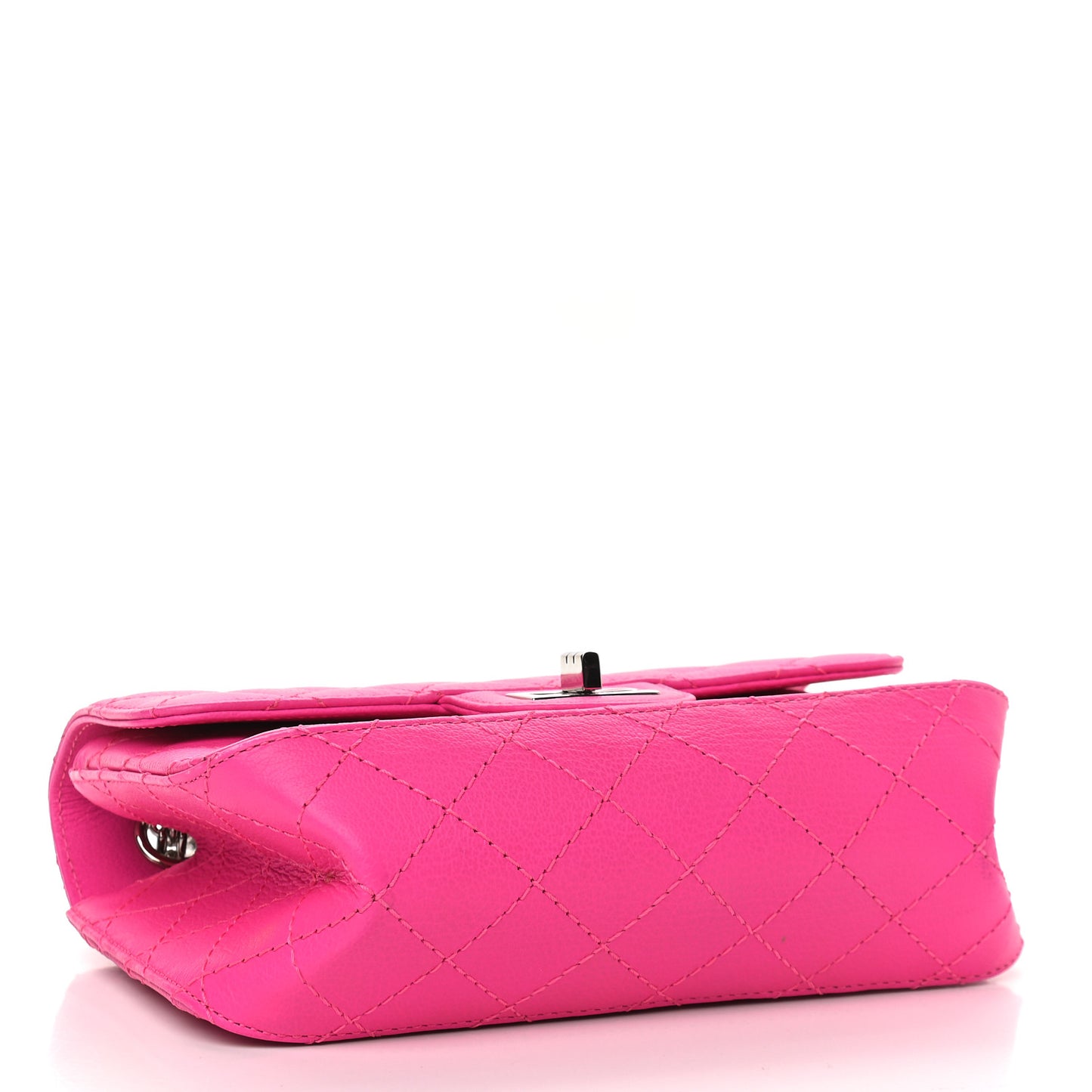 Goatskin Quilted 2.55 Reissue Mini Flap Fluorescent Pink