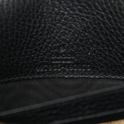 Gucci Calfskin Mini GG Marmont Chain Wallet Black 6 of 9