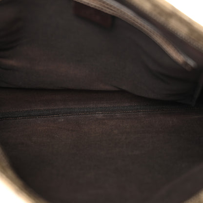 Gucci GG Supreme Monogram Medium Flat Messenger Bag Dark Brown 5 of 12