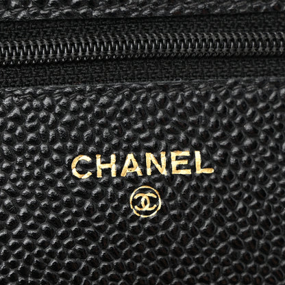 Chanel Caviar Quilted Wallet On Chain WOC Black 5 of 10