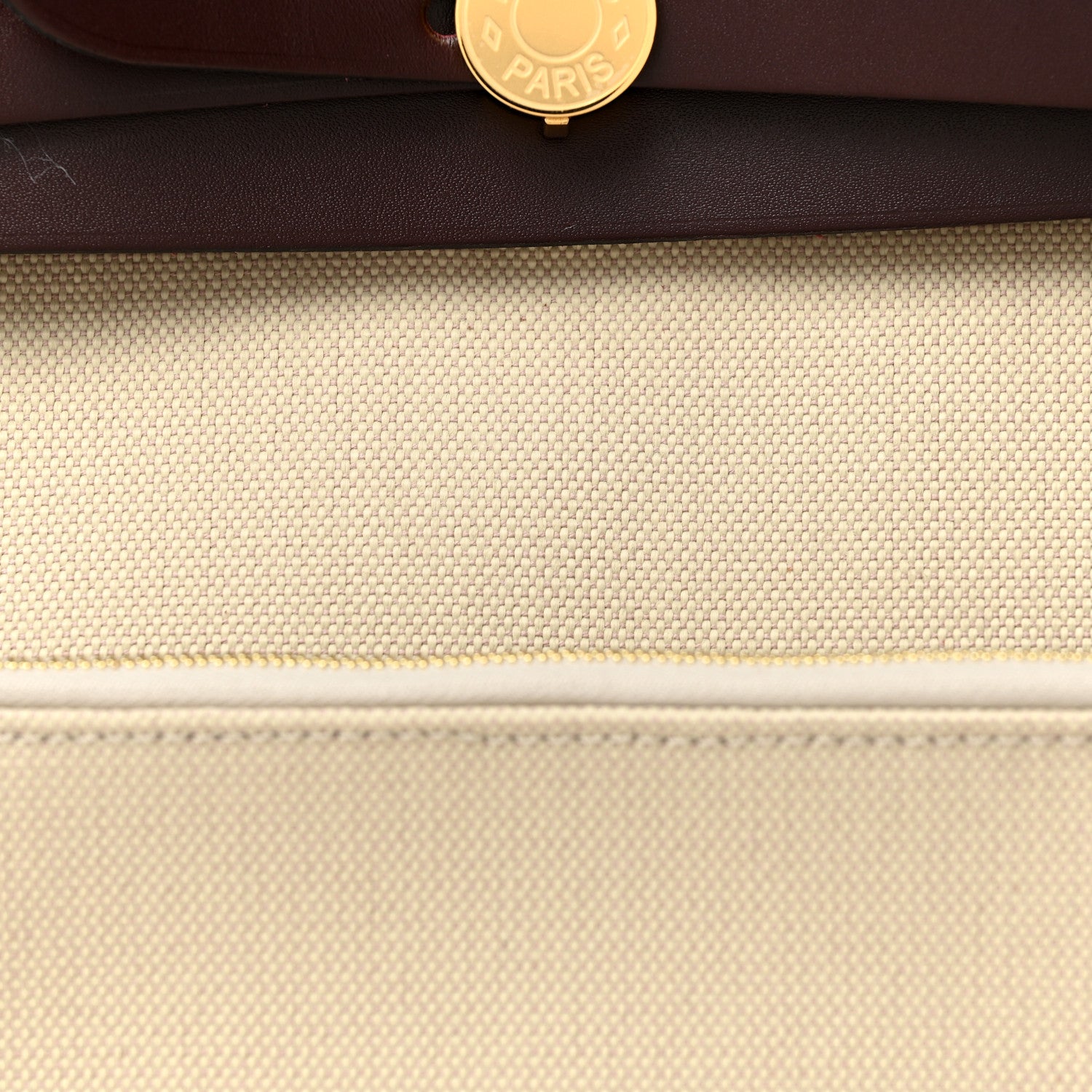 Hermes Military Toile Vache Hunter Herbag Zip Retourne 31 PM Beton Rouge Sellier 8 of 11