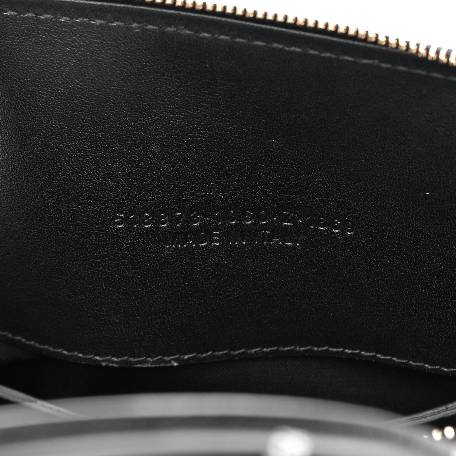 Balenciaga Calfskin Allover Logo S Ville Top Handle Bag Black White 7 of 22
