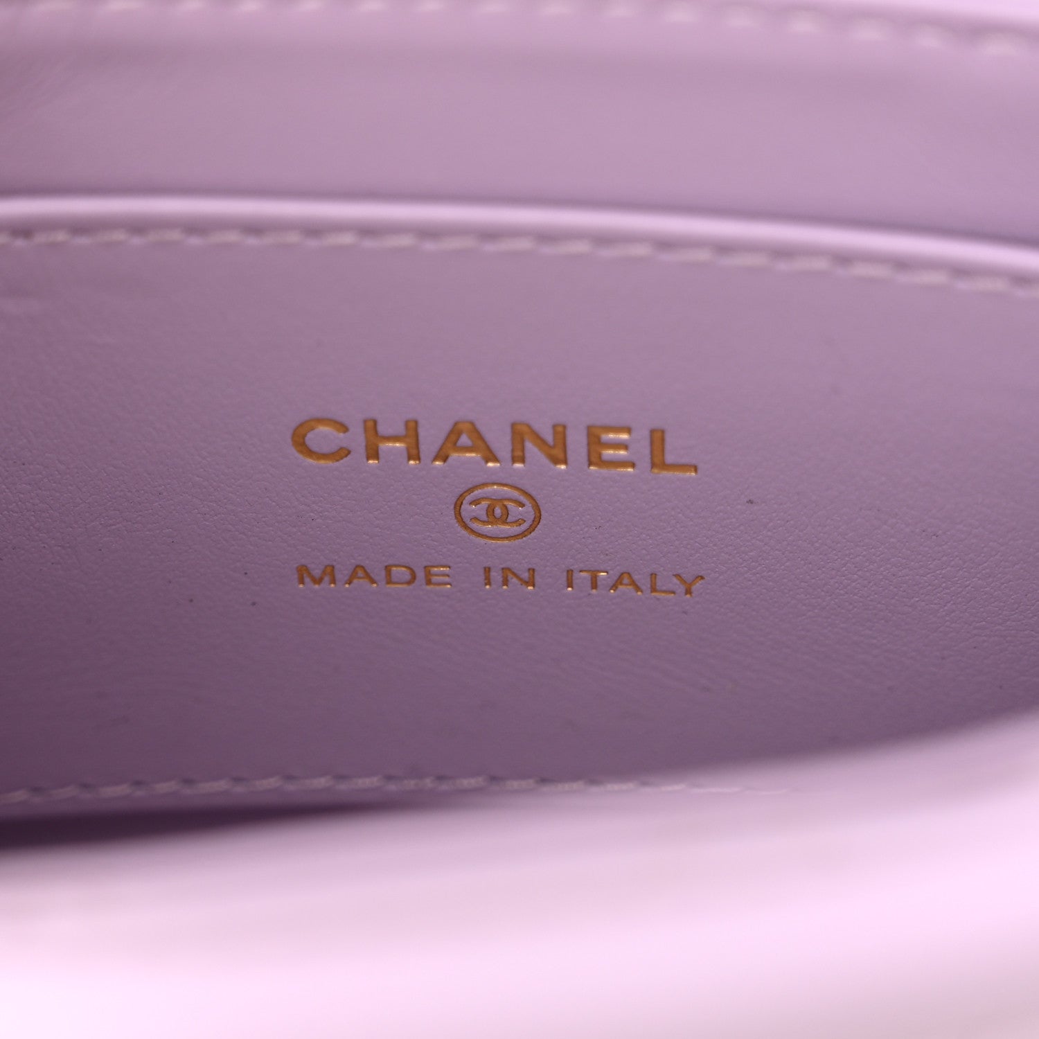 Chanel Shiny Aged Calfskin Quilted Mini Nano Kelly Shopper Lilac 6 of 11