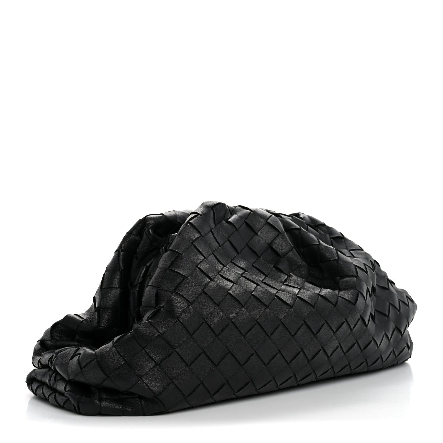 Bottega Veneta Nappa Maxi Intrecciato The Pouch Oversized Clutch Black 3 of 11