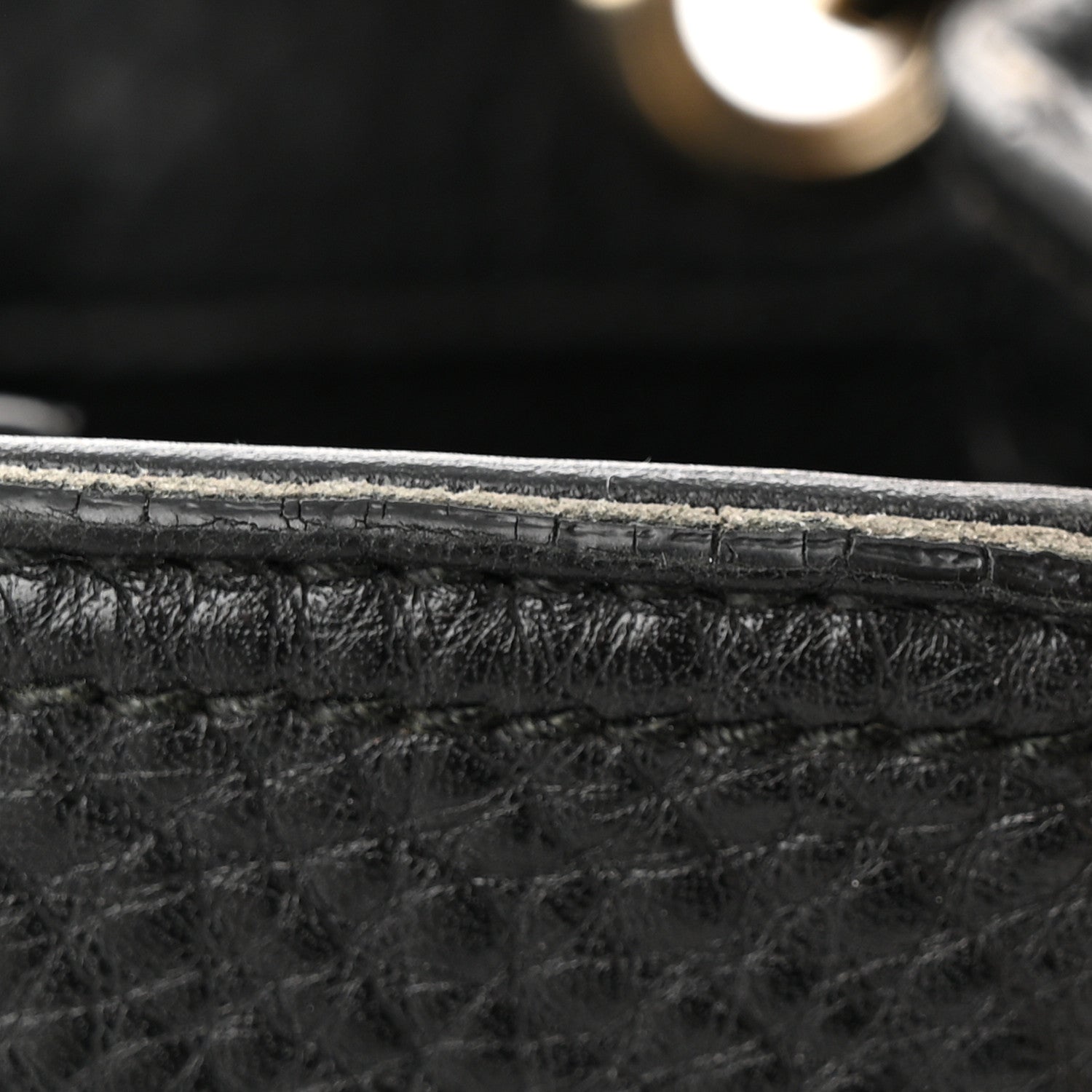 Gucci Calfskin Small Bamboo Shopper Tote Black 12 of 20
