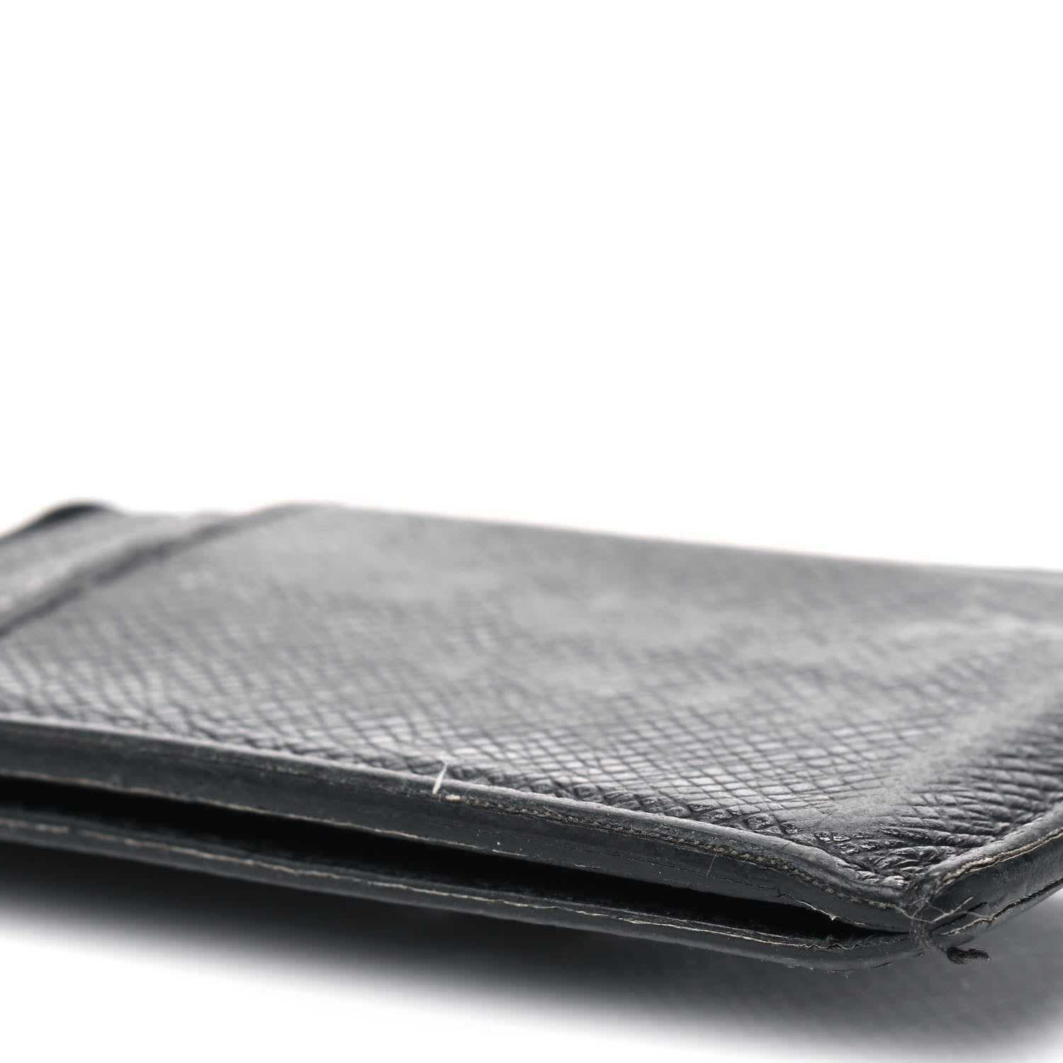 Louis Vuitton Taiga Card Holder Bill Clip Black 8 of 9