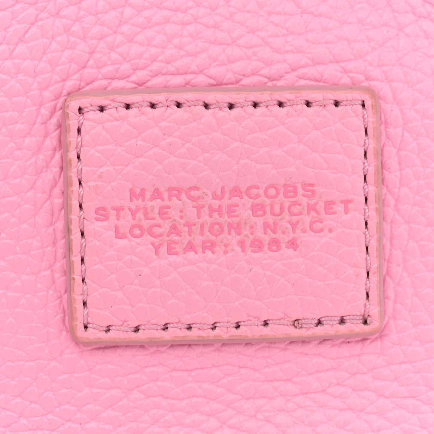 Grained Calfskin The Mini Bucket Bag Fluro Candy Pink