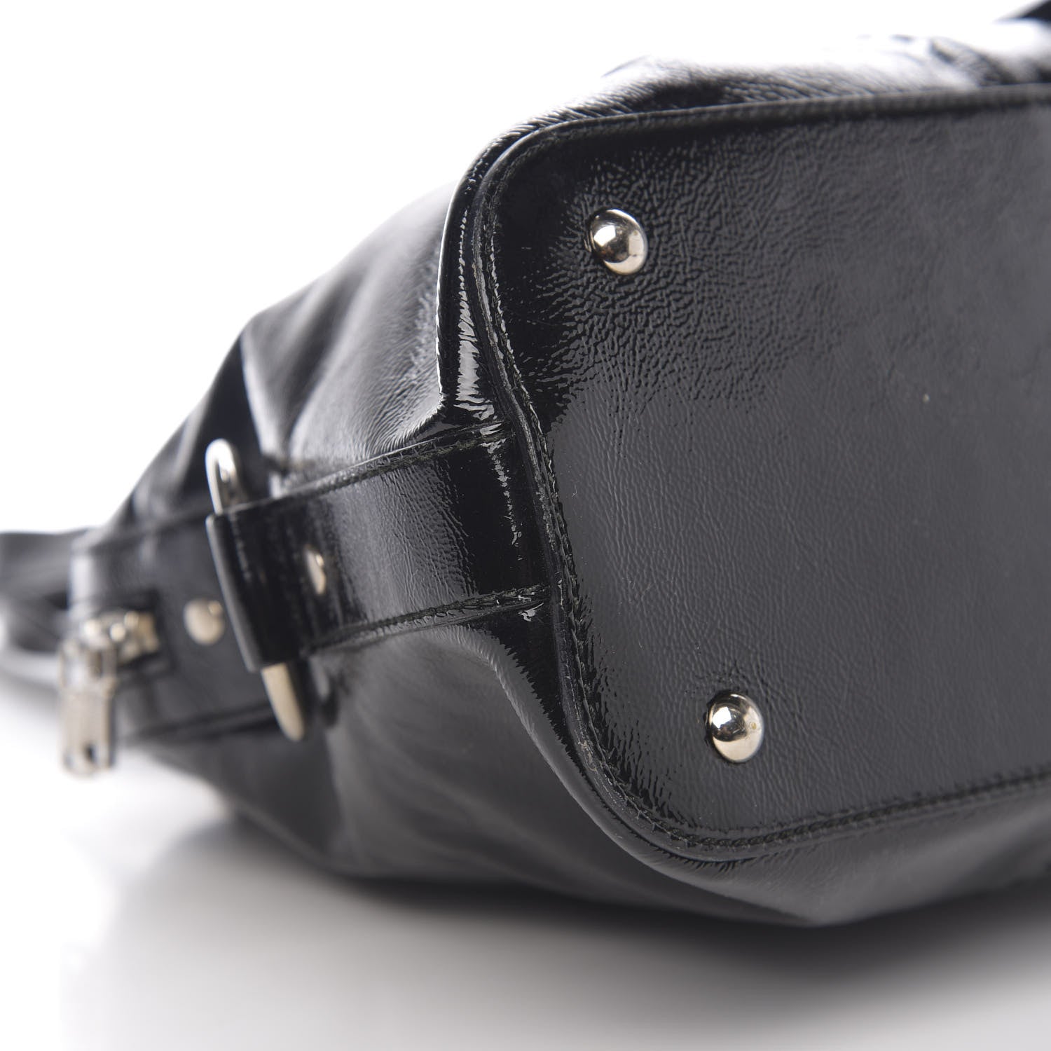 Saint Laurent Patent Large Muse Black 7 of 9