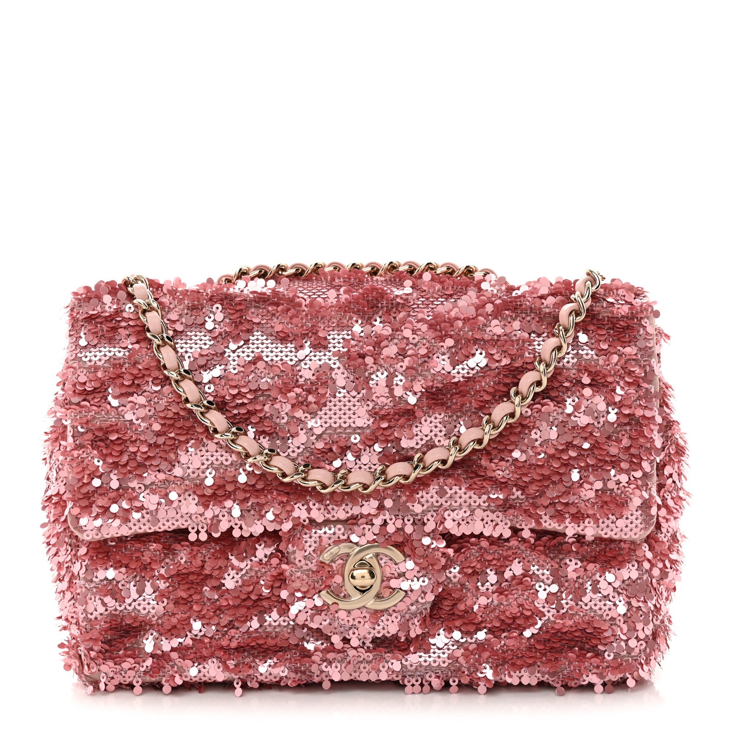 Sequin Mini Rectangular Flap Pink