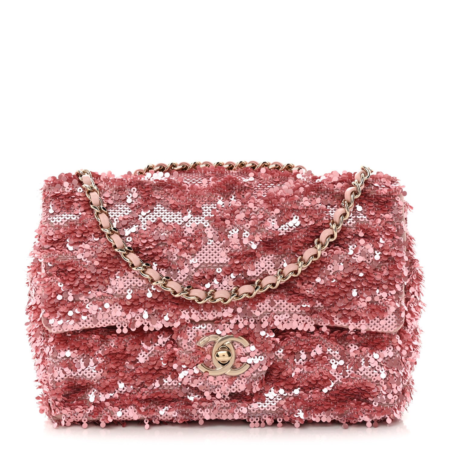 Chanel Sequin Mini Rectangular Flap Pink 1 of 10