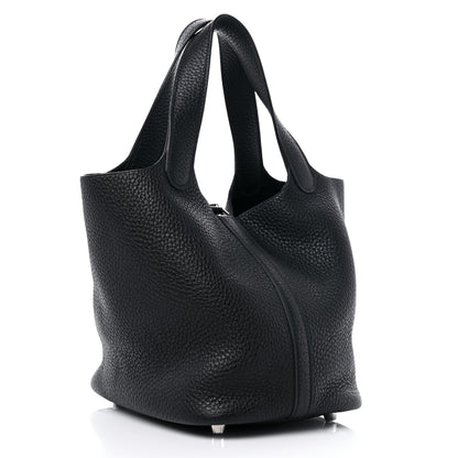 Hermes Taurillon Clemence Picotin Lock 18 PM Black 3 of 11
