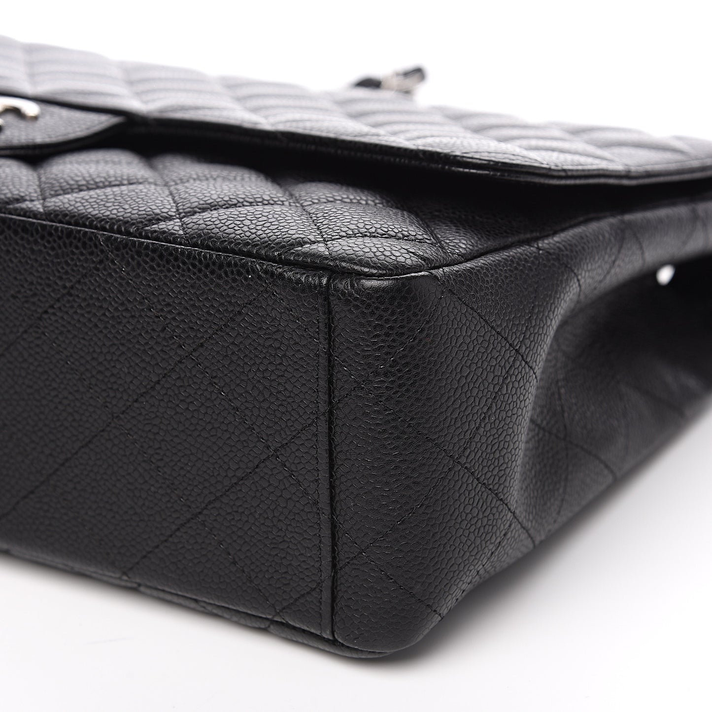 Caviar Quilted Maxi Single Flap Black