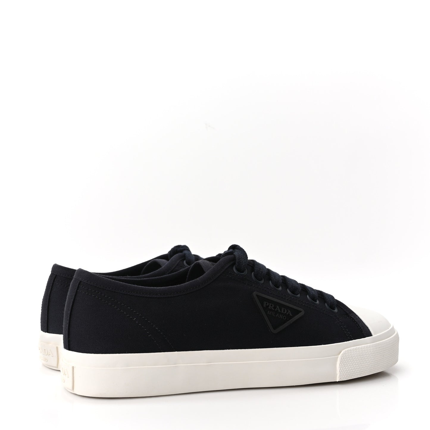 Drill Nylon Triangle Logo Sneakers 41 Navy