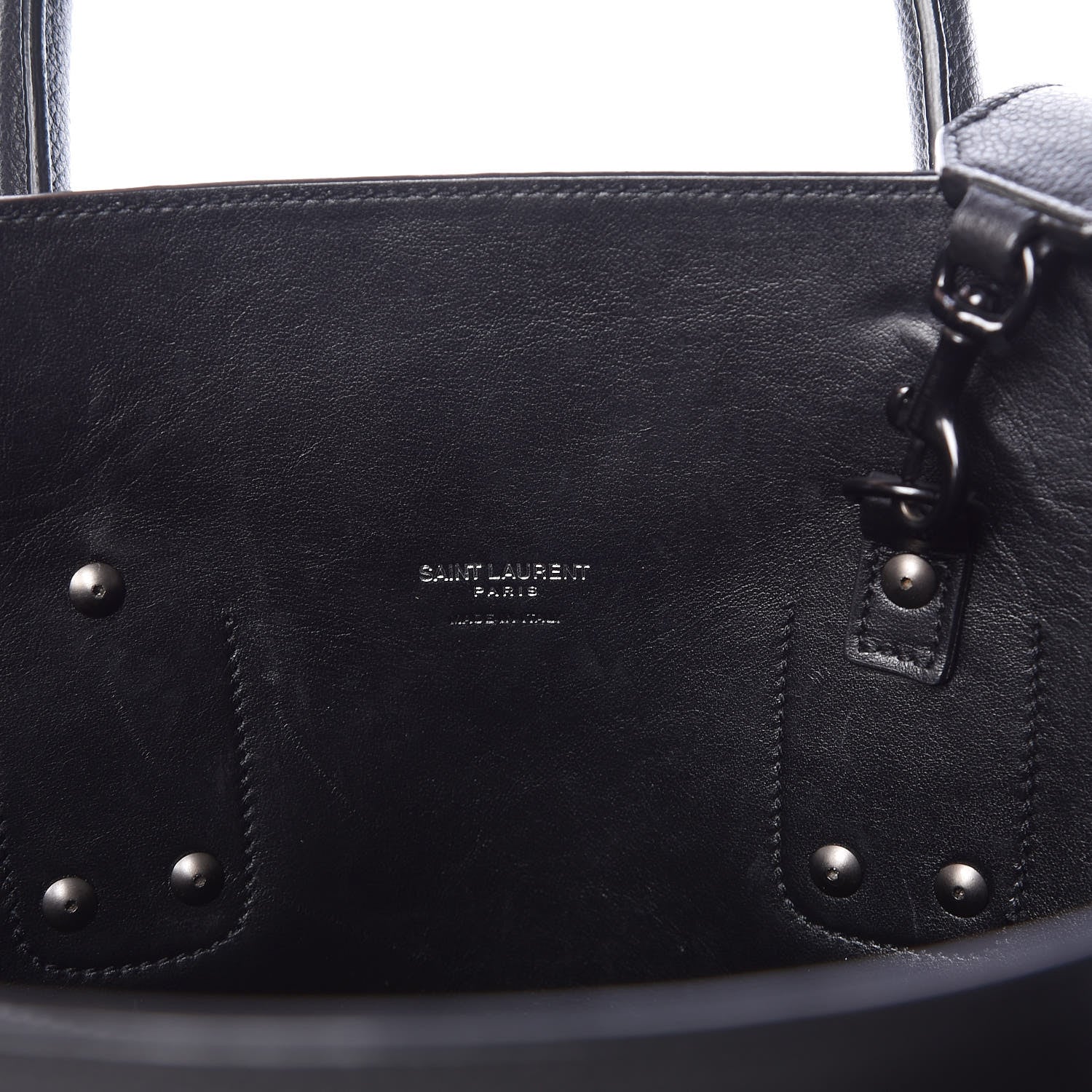 Saint Laurent Grained Calfskin Large Sac De Jour Carryall Black 15 of 16