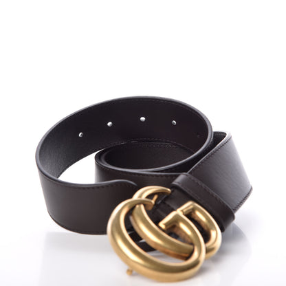 Gucci Moon Calfskin Double G 40mm Belt 80 32 Dark Cocoa 5 of 6