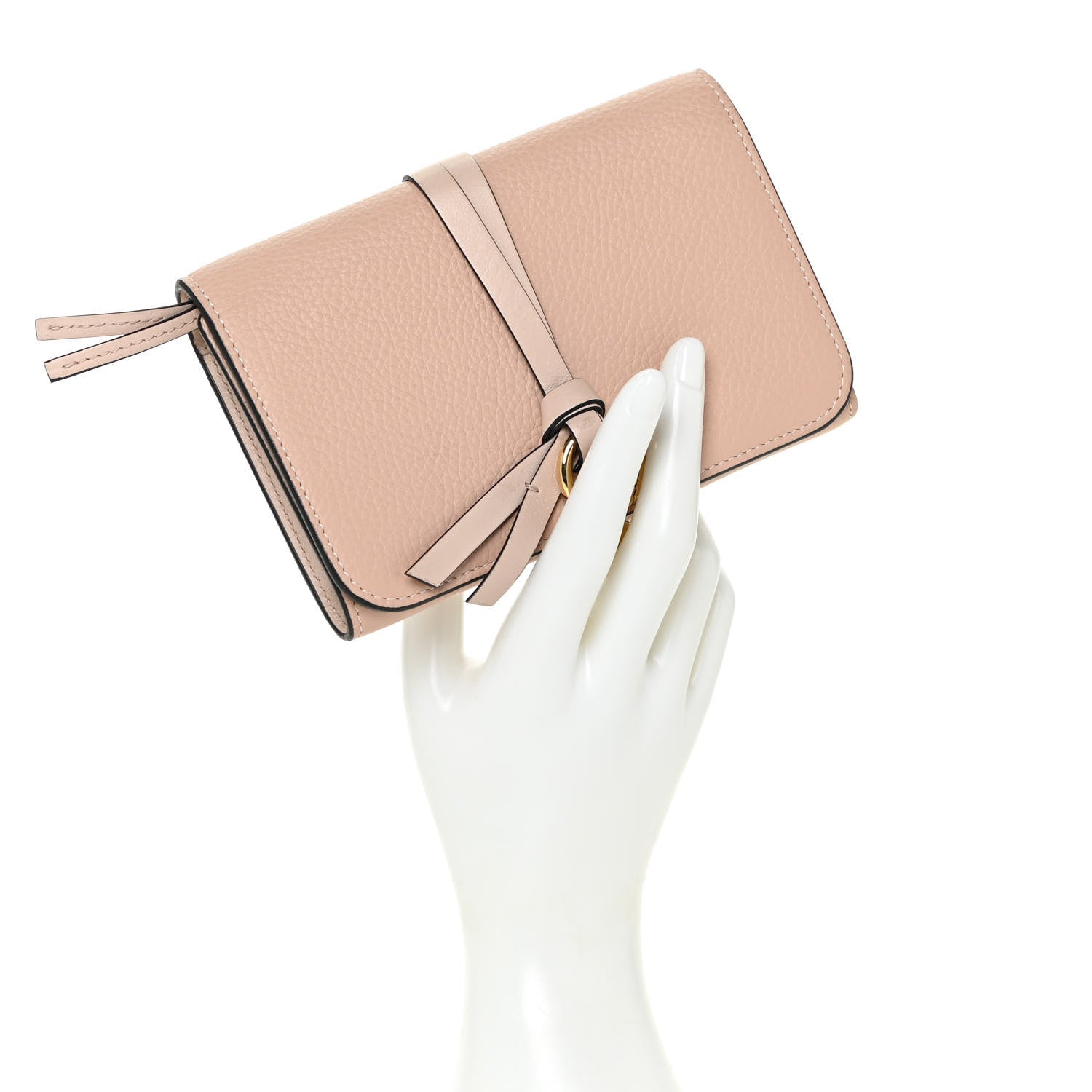 Chloe Calfskin Alphabet Compact Wallet Blush Nude 2 of 12