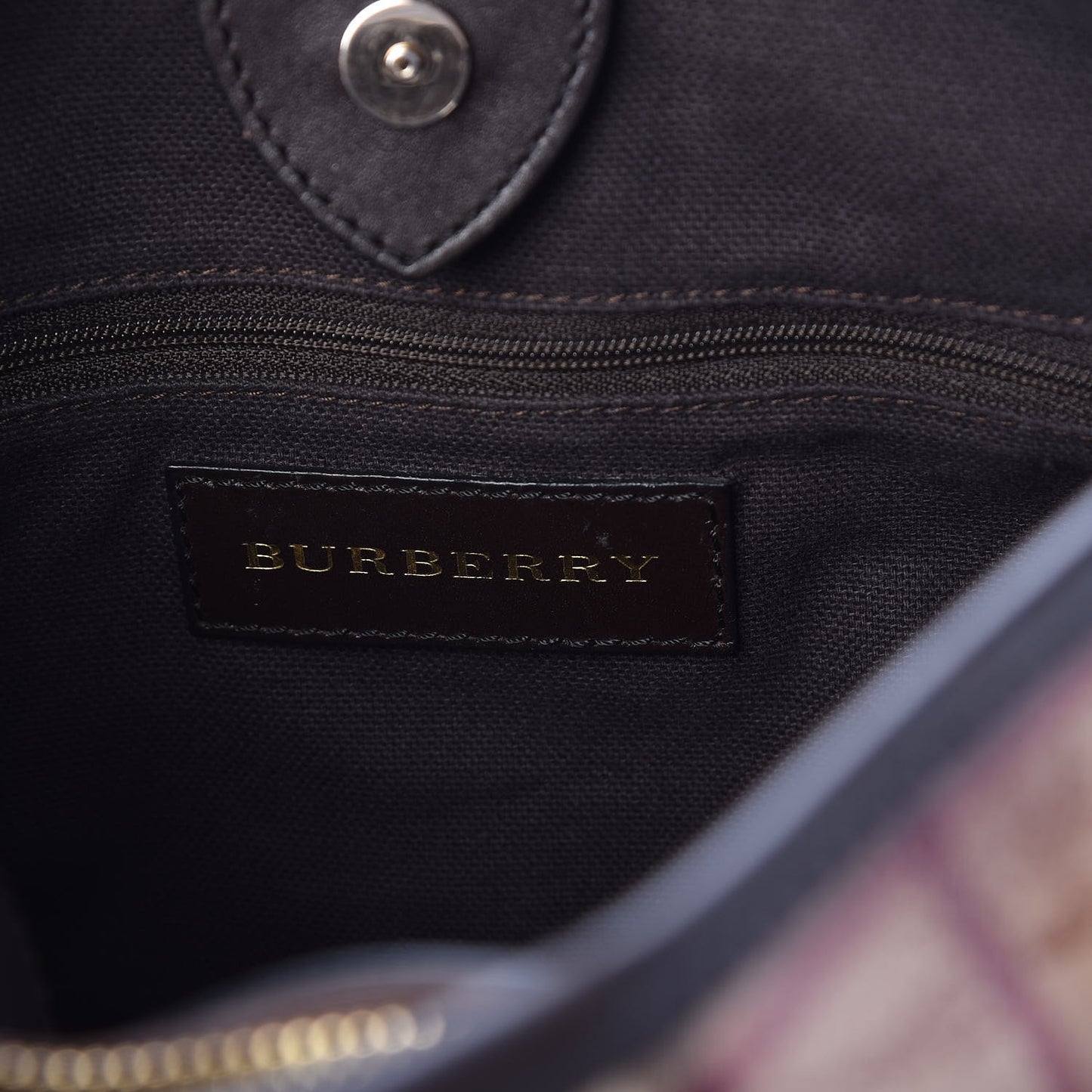 Haymarket Check Small Northfield Tote Chocolate