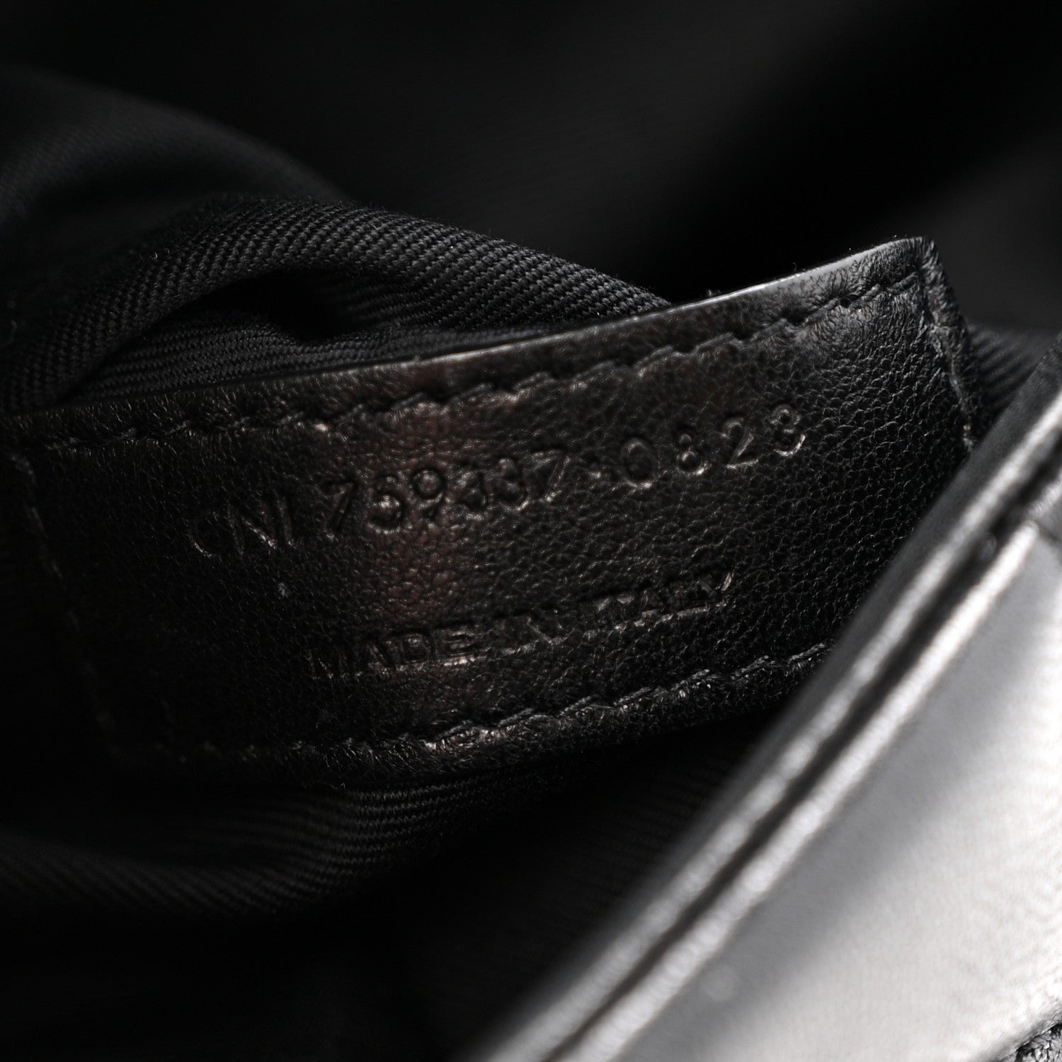 Saint Laurent Lambskin Quilted Toy Loulou Puffer Monogram Chain Satchel Black 7 of 13