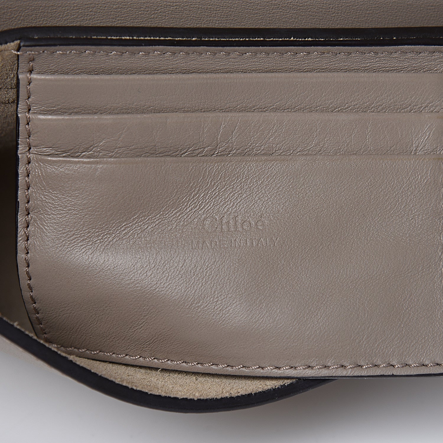 Chloe Suede Calfskin Mini Faye Shoulder Bag Motty Grey 6 of 10