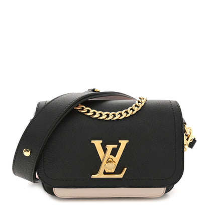 Louis Vuitton Grained Calfskin Lockme Tender Black 1 of 11