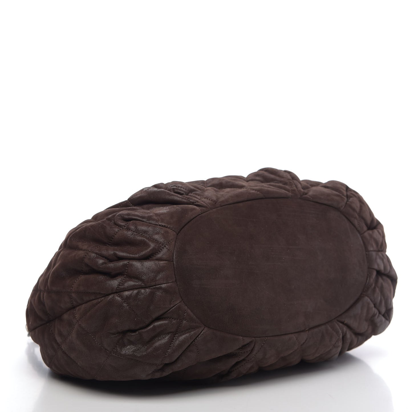Iridescent Calfskin Quilted Large In The Mix Tote Brown