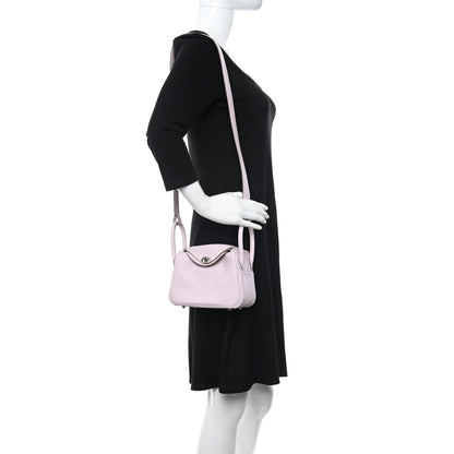 Hermes Swift Verso Mini Lindy 20 Mauve Pale Gold 2 of 9