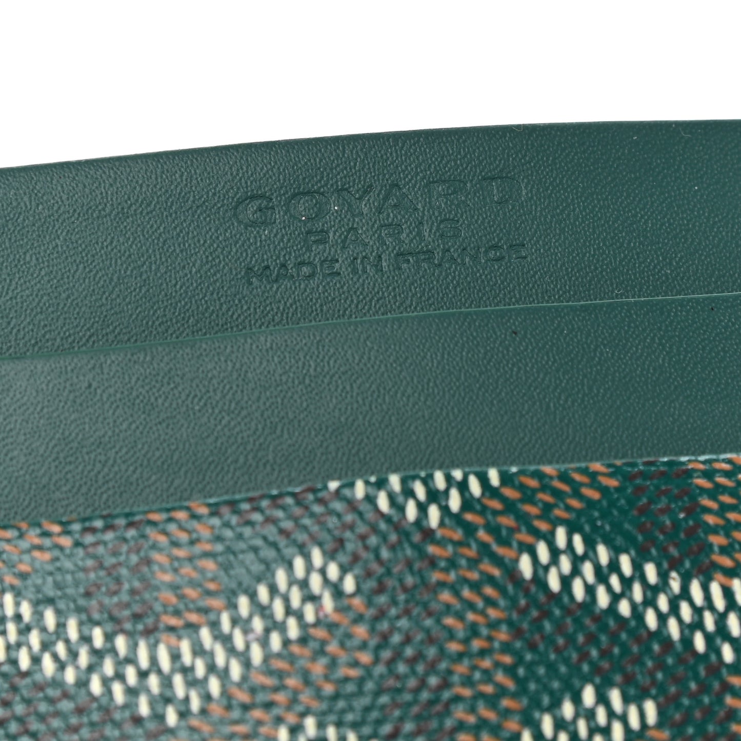 Goyardine Saint Sulpice Card Holder Green
