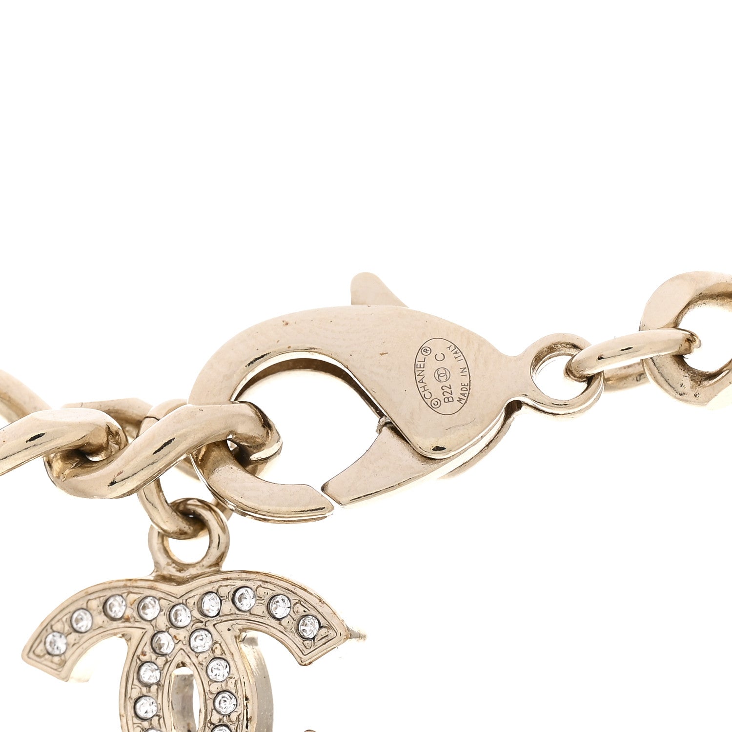 Chanel Crystal Star Choker Gold Silver Red 3 of 3