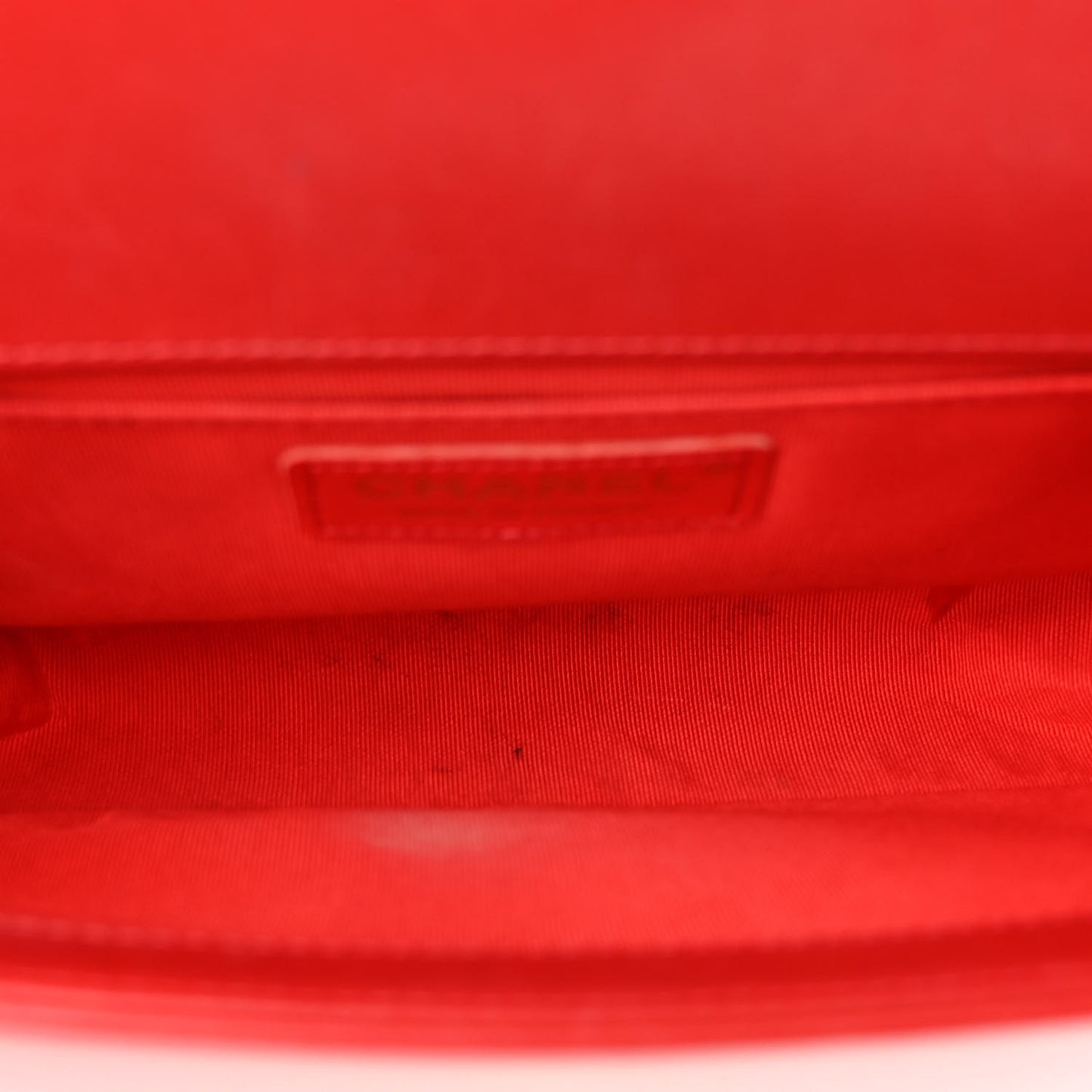 Calfskin Quilted Medium Boy Flap Red