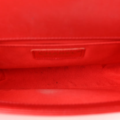 Chanel Calfskin Quilted Medium Boy Flap Red 5 of 10