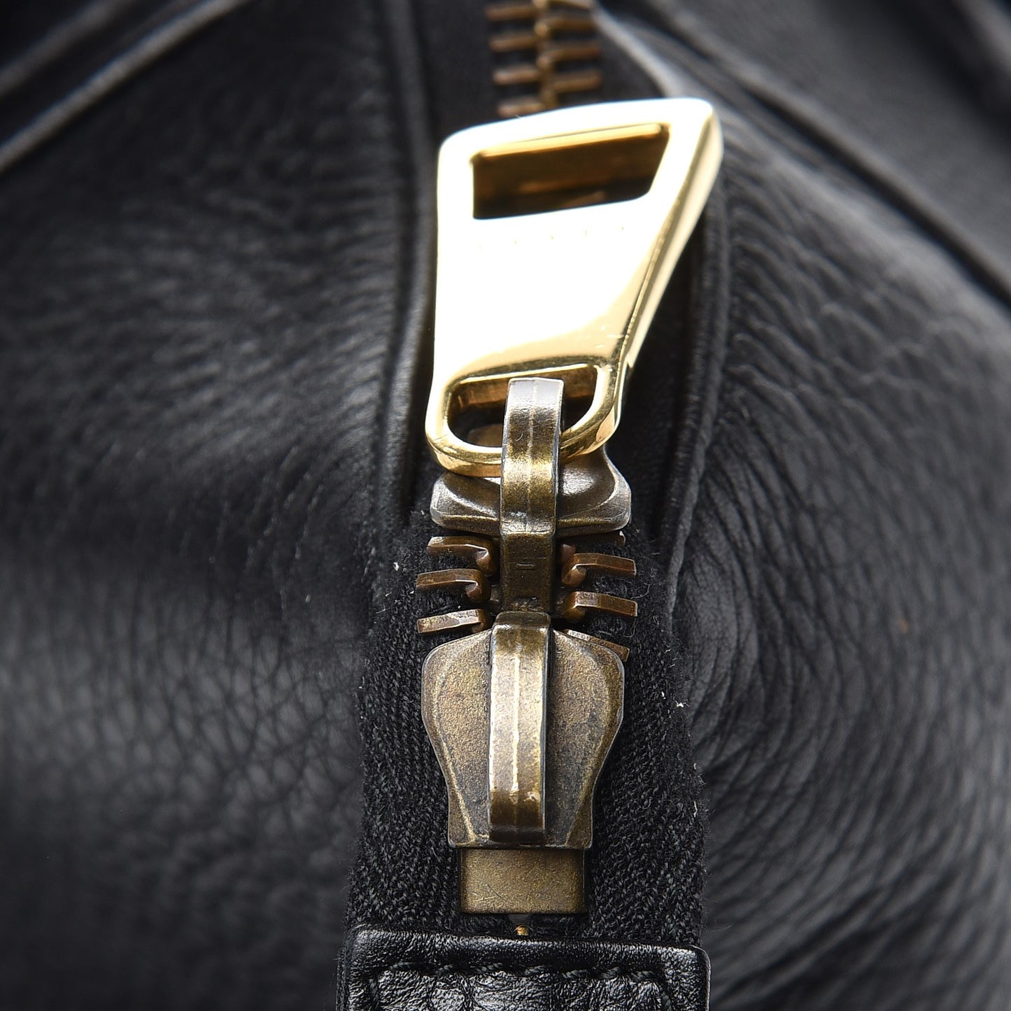 Pebbled Calfskin Medium 1973 Top Handle Satchel Black