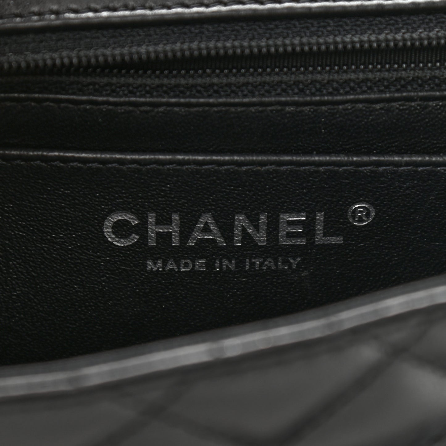 Lambskin Quilted Mini Square Flap Black