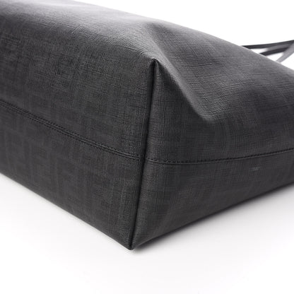 Fendi Zucca Spalmati Large Roll Tote Black 10 of 13