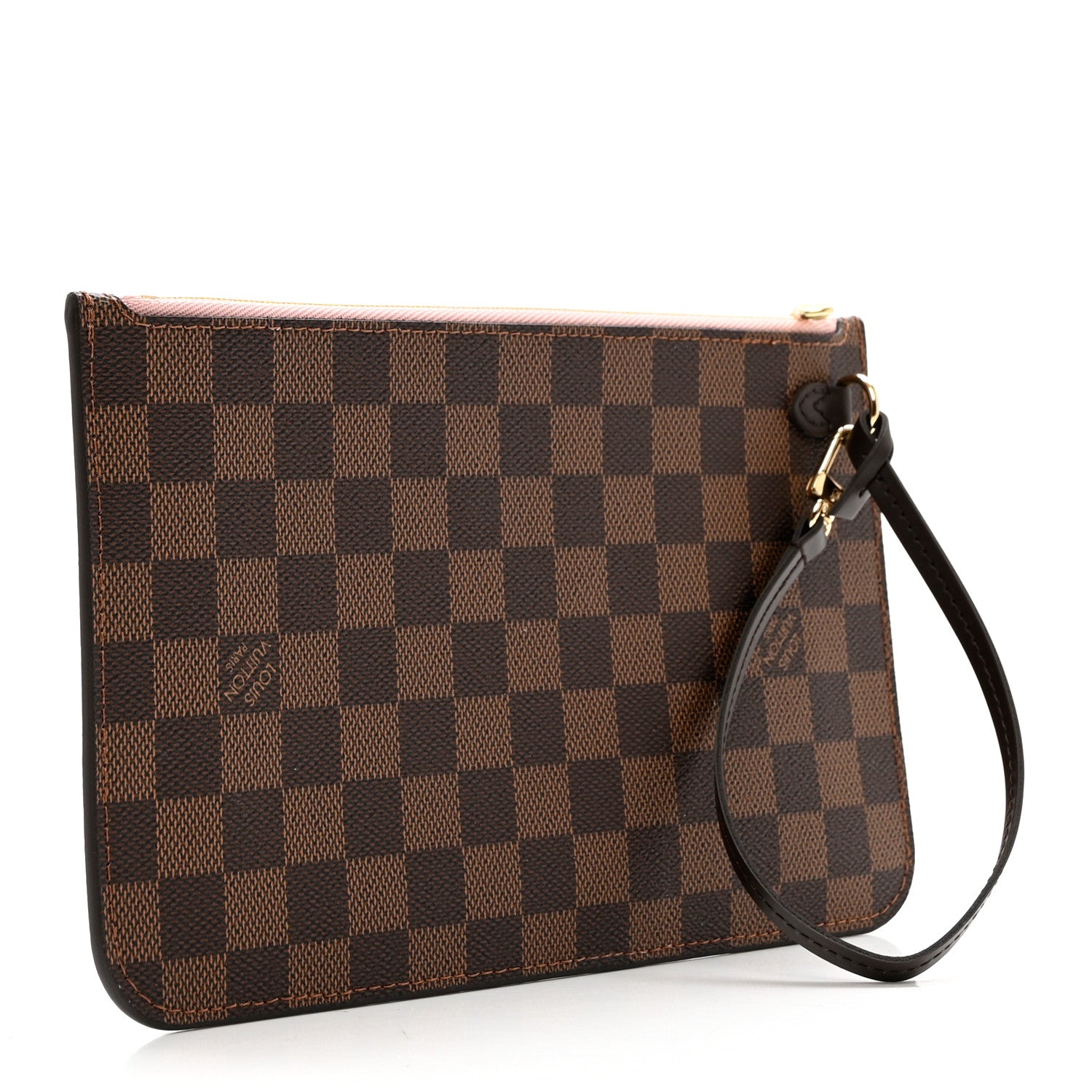 Louis Vuitton Damier Ebene Neverfull MM GM Pochette Rose Ballerine 3 of 6