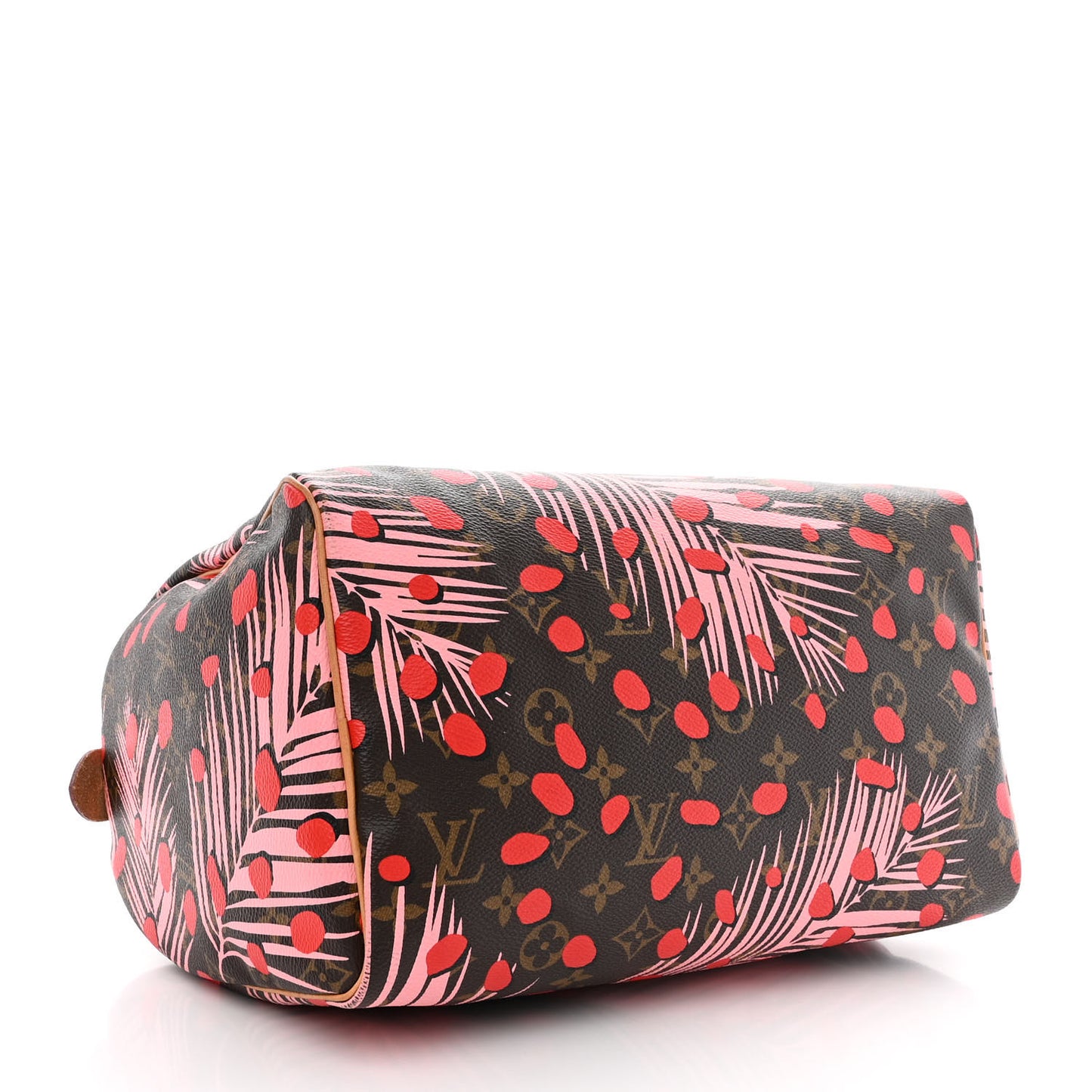 Monogram Jungle Dots Speedy 30 Sugar Pink Poppy