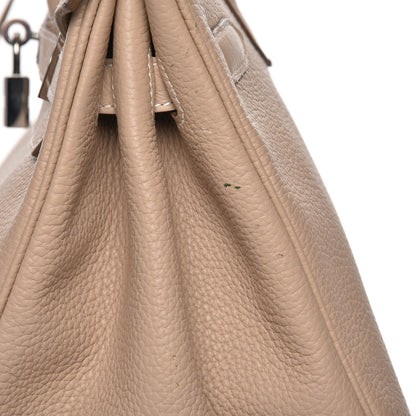 Hermes Taurillon Clemence Birkin 35 Argile 27 of 33