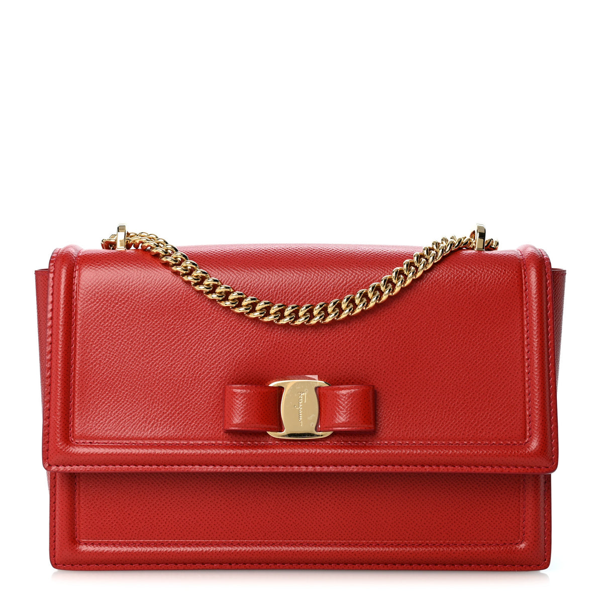 Salvatore Ferragamo Printed Calfskin Ginny Shoulder Lipstick 1 of 10