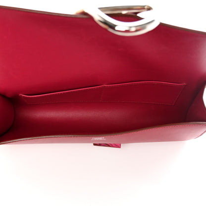 Hermes Tadelakt Egee Clutch Rouge Vif 5 of 10